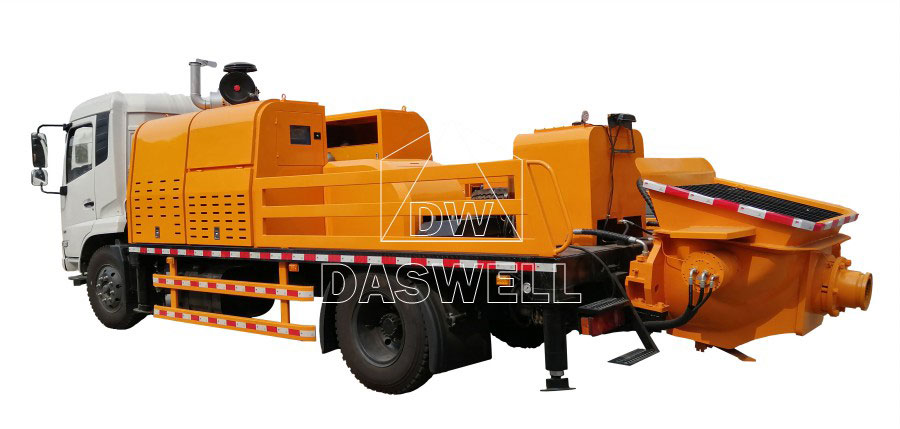 Daswell Concrete Line Pump Truck for Sale in Indonesia