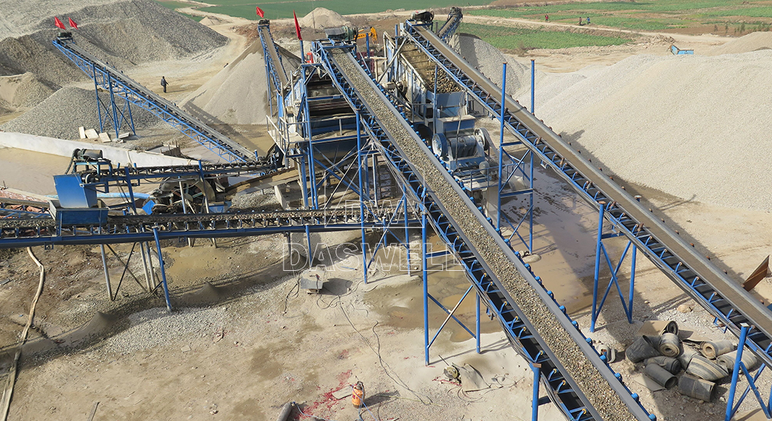 Daswell Stationary Crushing Plant Work Site