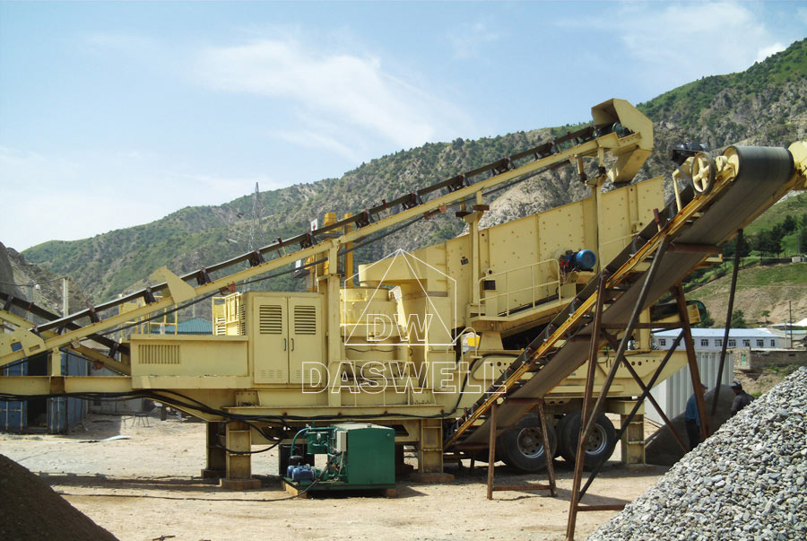 Daswell mobile Crusher Machine in Site