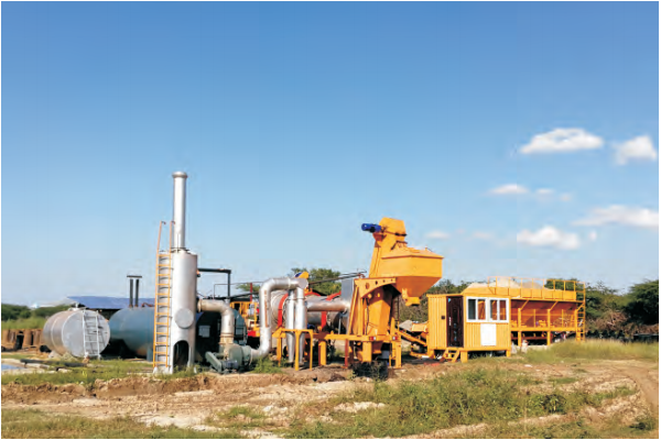 MADP 40 mobile asphalt drum mixing plants