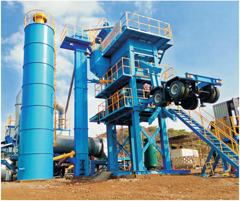 Forced Mobile Asphalt Mixing Plant