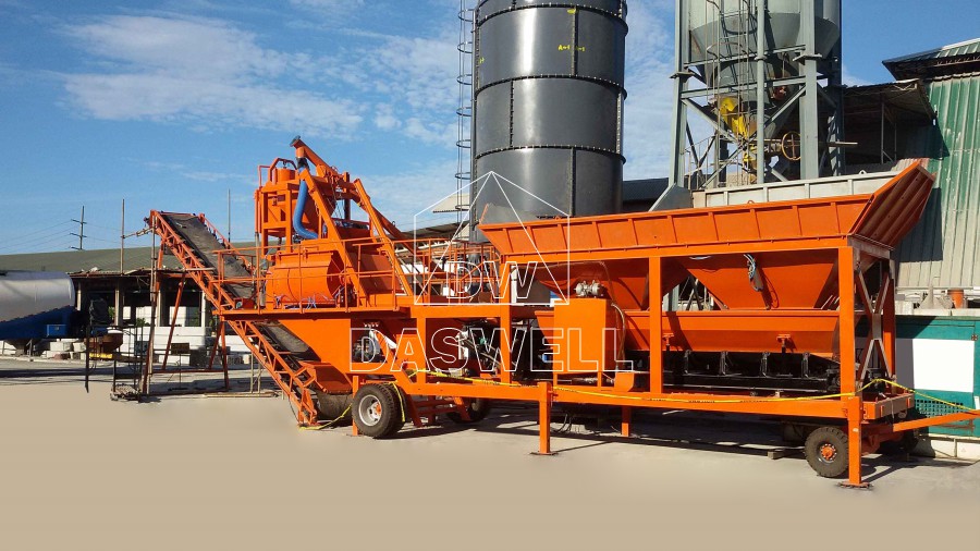 YHZS 25A Mobile Mini Mix Concrete Plant