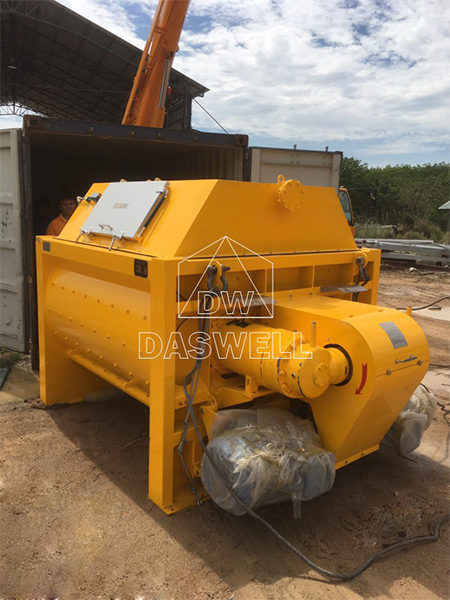 JS 1500 Twin Shaft Concrete Mixer