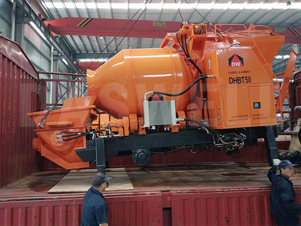 DHBT 50 Concrete Mixer Pump Delivery to Philippines